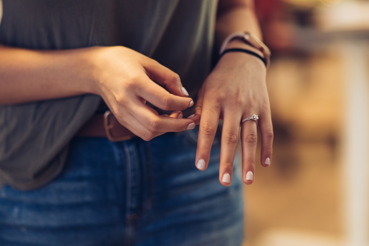  woman's hand